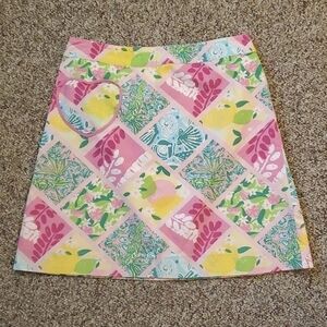 Lilly Pulitzer Summer Skirt with Heart Pocket Sz 4